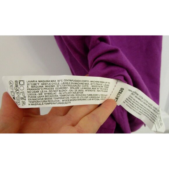 BSK Casual Connection by Bershka Women One Shoulder Top - Med. Cotton Purple NWT - Picture 14 of 16